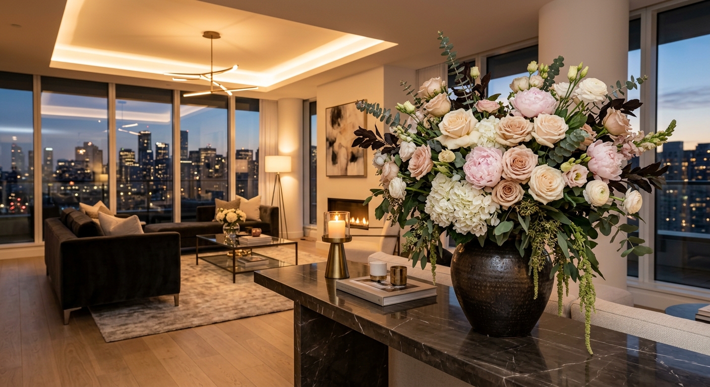Beautiful luxury flower arrangement