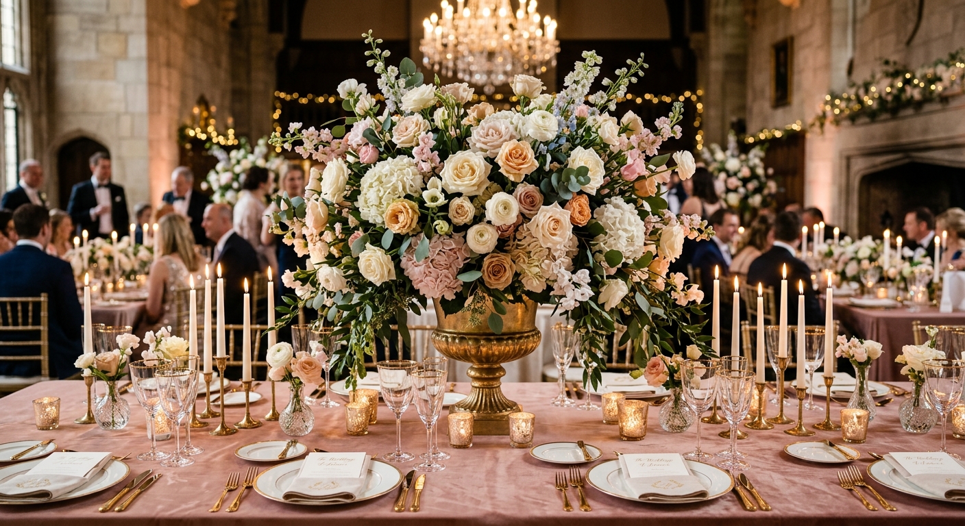Wedding reception centerpieces