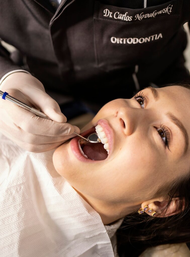 Smiling patient after dental implant treatment